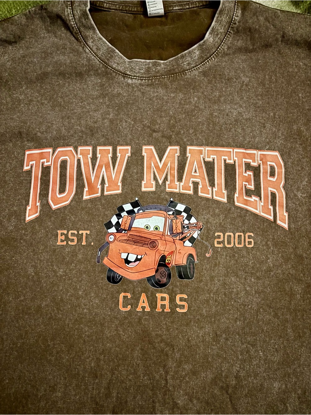 Town Mater Disney Graphic Brown Women’s T-shirt